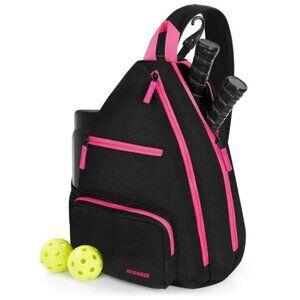 NWT Aerobix Pickleball Sling Bag One Shoulder Backpack w/Adjustable Strap